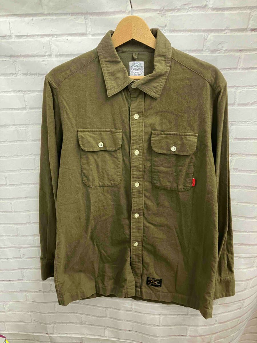 WTAPS ダブルタップス 162GWDT-SHM06/コットンネルシャツ ネルシャツ 表記サイズM ブラウン