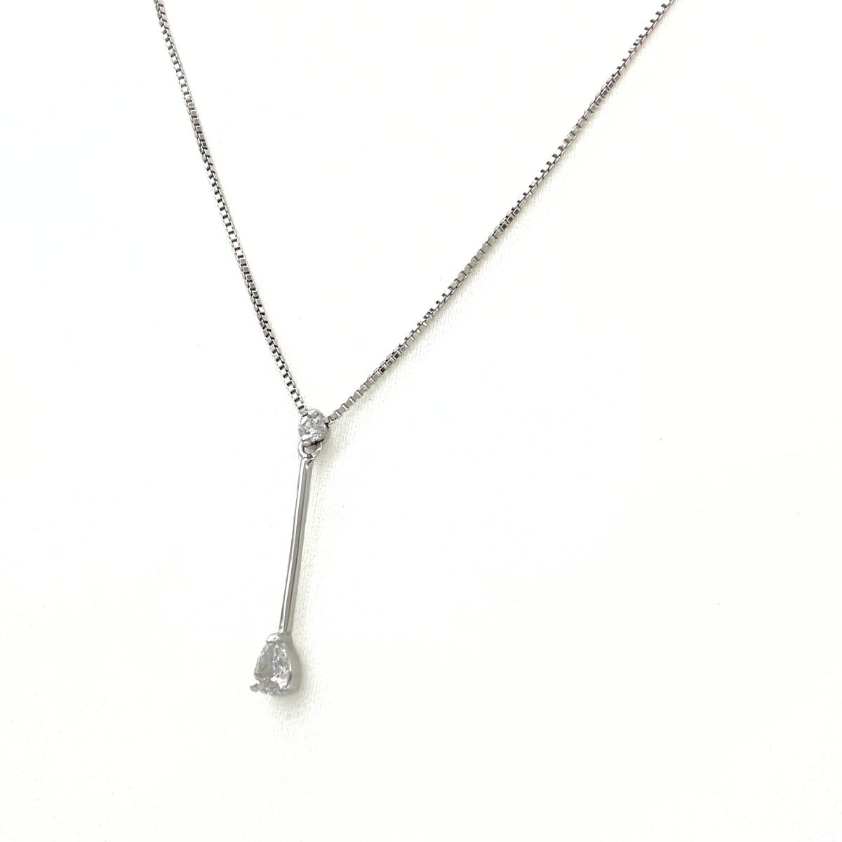 ダイヤモンド デザインネックレス プラチナ ペンダント メレダイヤ ネックレス Pt900 Pt850 ダイヤモンド レディース