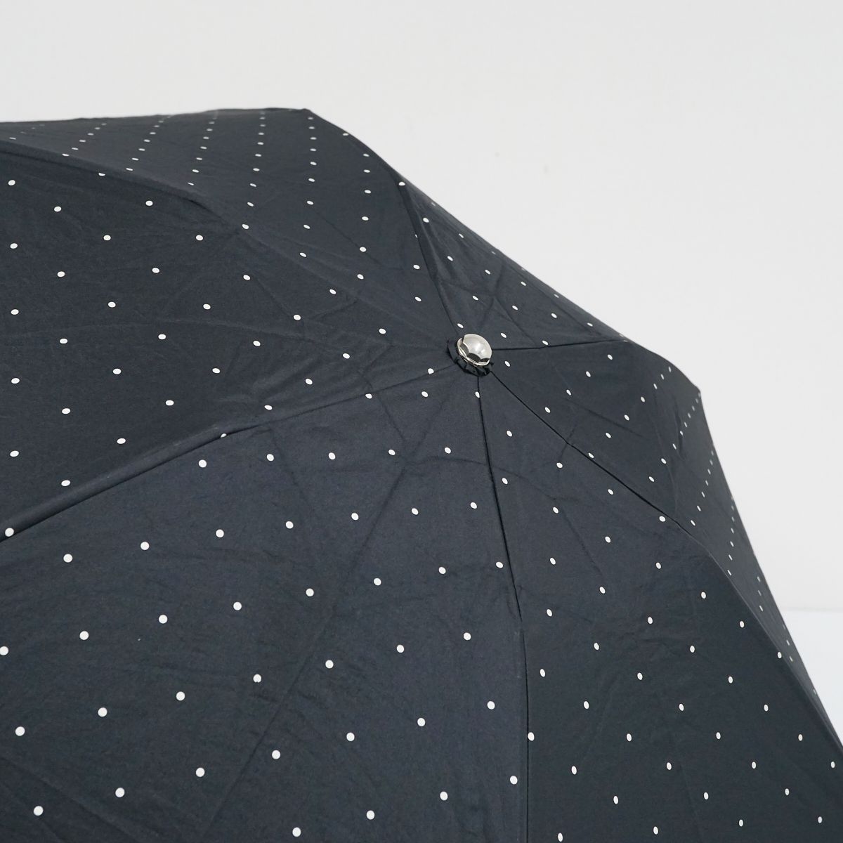 1回使用 美品 ポロ・ラルフローレン 折りたたみ傘 晴雨兼用 日傘 黒白ボーダー POLO RALPH LAUREN 【WEB限定】晴雨兼用 折りたたみ傘