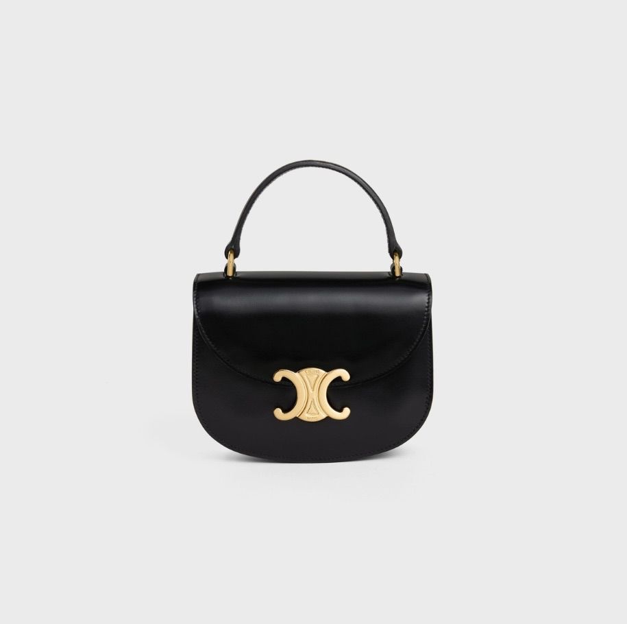 新品 CELINE セリーヌ ミニ ブザス クレア トリオンフ ブラック - メルカリ