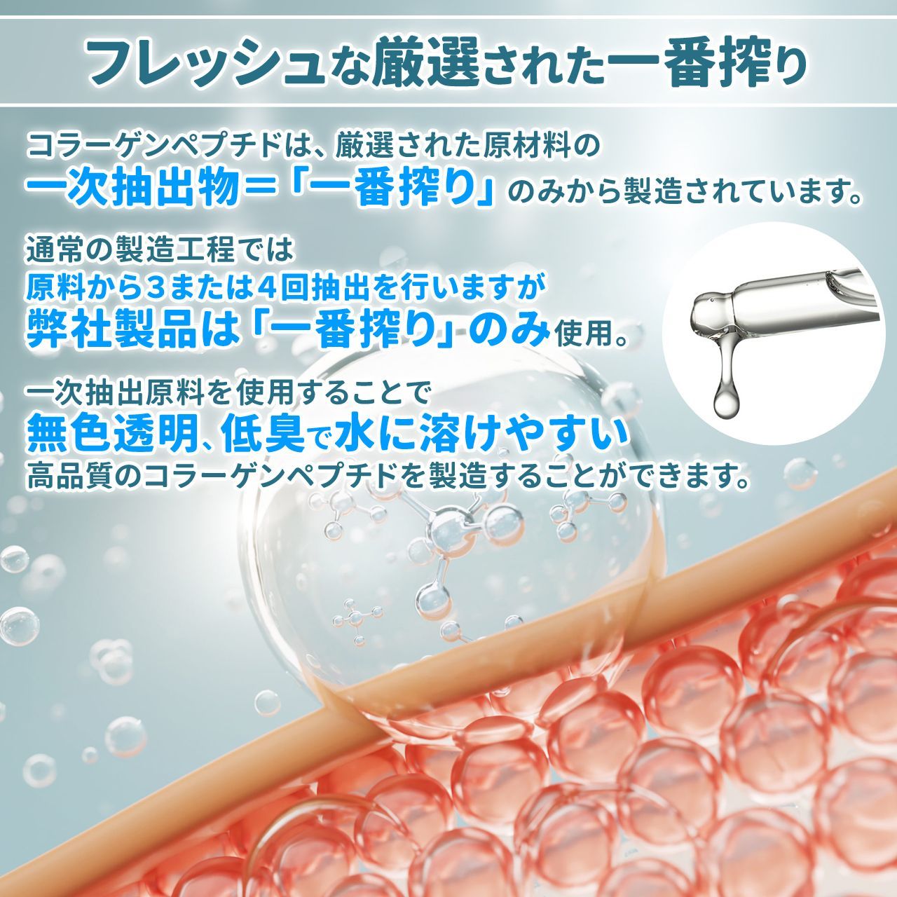 【NICHIGA／ニチガ公式】フィッシュコラーゲン（国内製造）150ｇ 厳選一番搾り 低分子コラーゲン 糖質0・脂質0 無香料・無着色 中和剤不使用 [04]