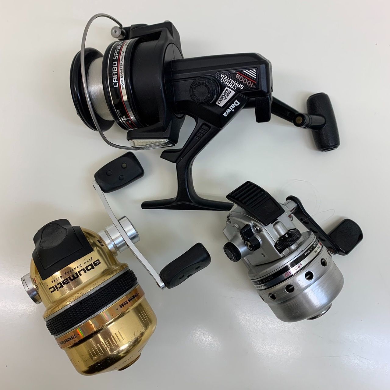 K【中古】 釣り リール 3点 セット DAIWA スピンキャスト CARBO SPRINTER 1000Ｂ abumatic 576 - メルカリ