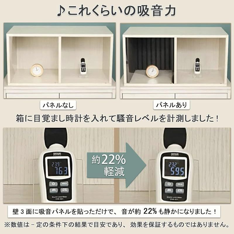 Hopeholic 吸音材 壁 木製 防音材 防音パネル 80×32.5cm 6枚 ウッドパネル 賃貸 吸音パネル 簡単 貼る 施工面積1.56 吸音ボード 室内装飾 DIY 騒音対策 遮音 インテリア おしゃれ シンプル 6枚セット ナチュラル 0 NEXPOTALLINN_EU