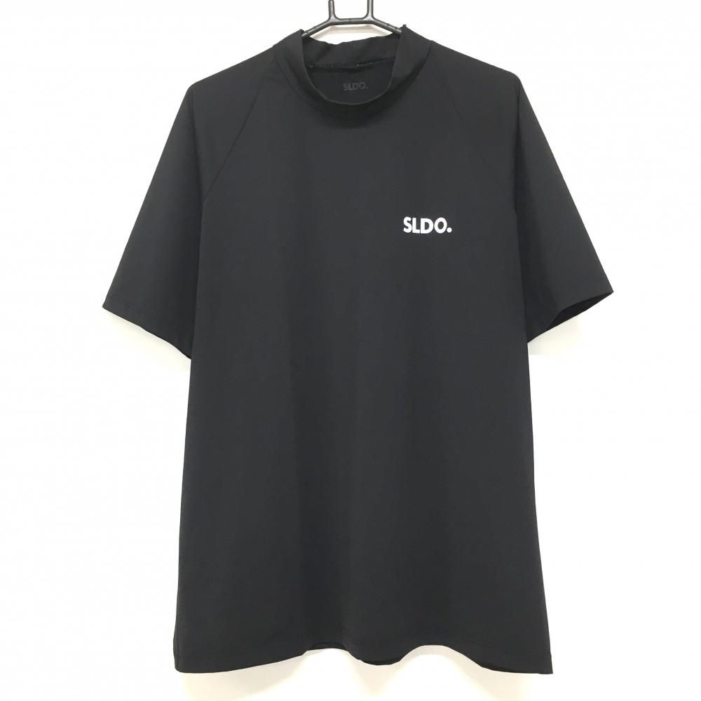 SLDO. ブラック ハイネック 半袖シャツ SLDO. エスルド ハイネック