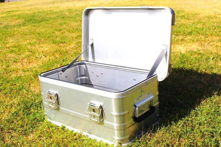 アースカラー アルミコンテナボックス 49L ガレージ収納 キャンプ