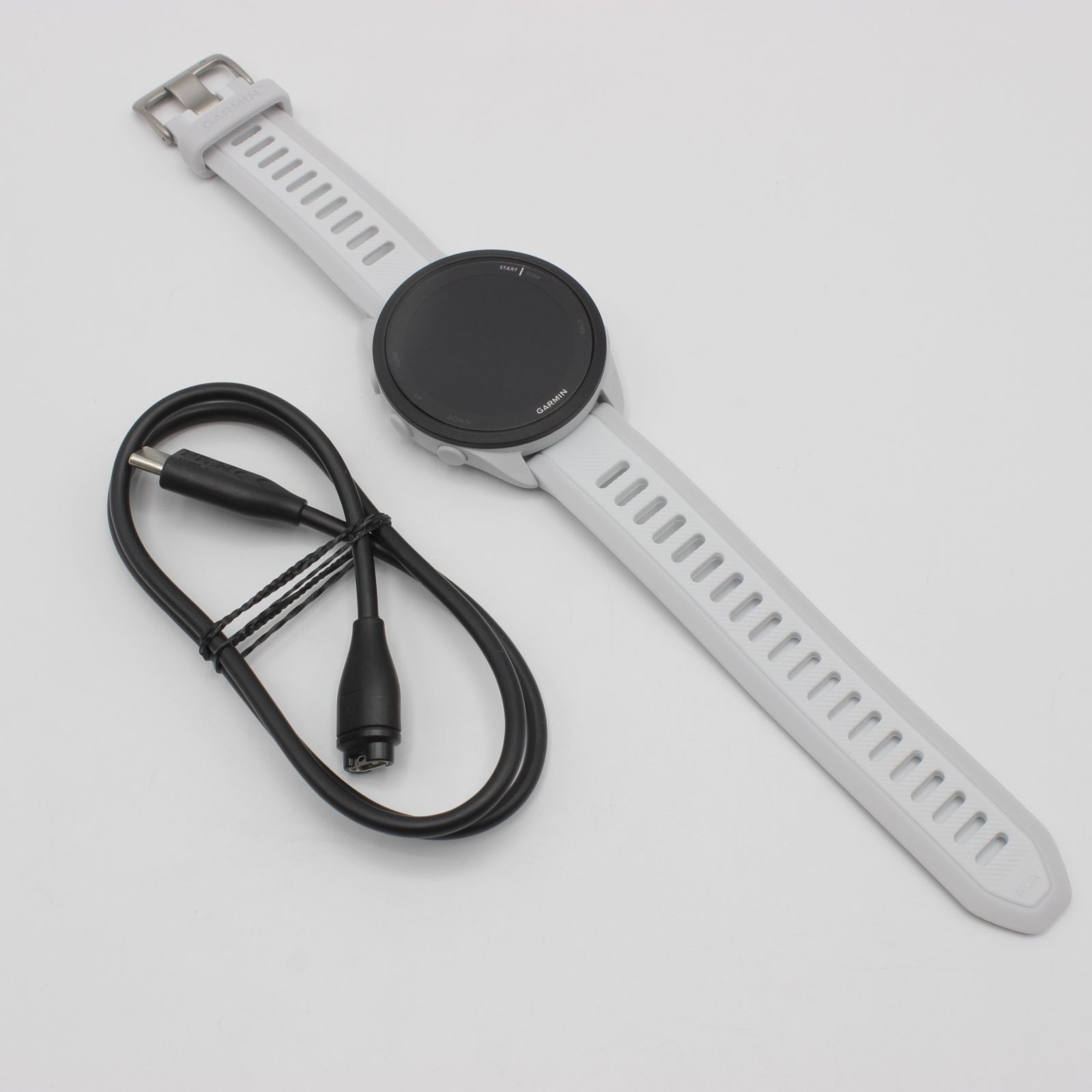 【美品】GARMIN Forerunner 165 Music 010-02863-91 WhiteGray スマートウォッチ ガーミン フォアランナー 本体