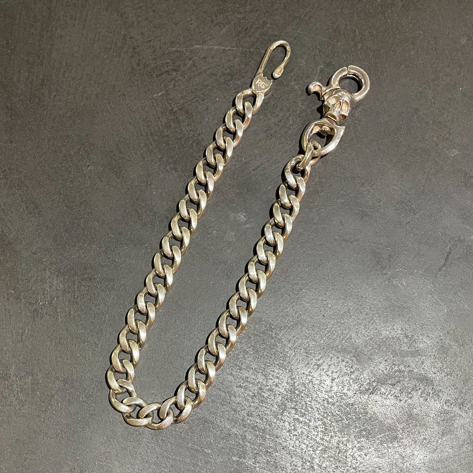 希少 RUDE GALLERY ARGENT GLEAM スカル シルバー ウォレット