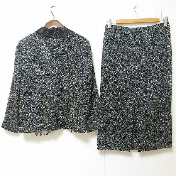 anc インポートロッサ import Rossa スカートスーツ セットアップ 紺