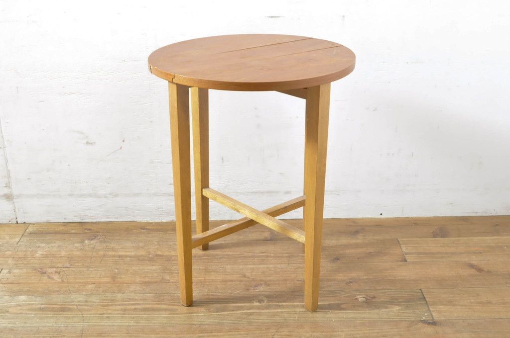 送料込み⚫︎アールデコ調カフェテーブル 丸型 店舗什器 サイド