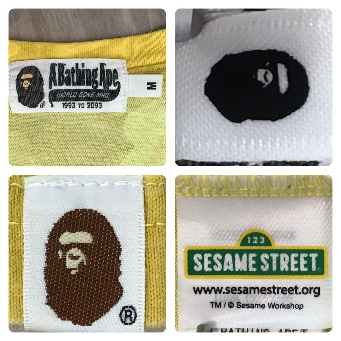 SESAME STREET × BAPE マイロ Tシャツ Mサイズ a bathing ape ABC camo