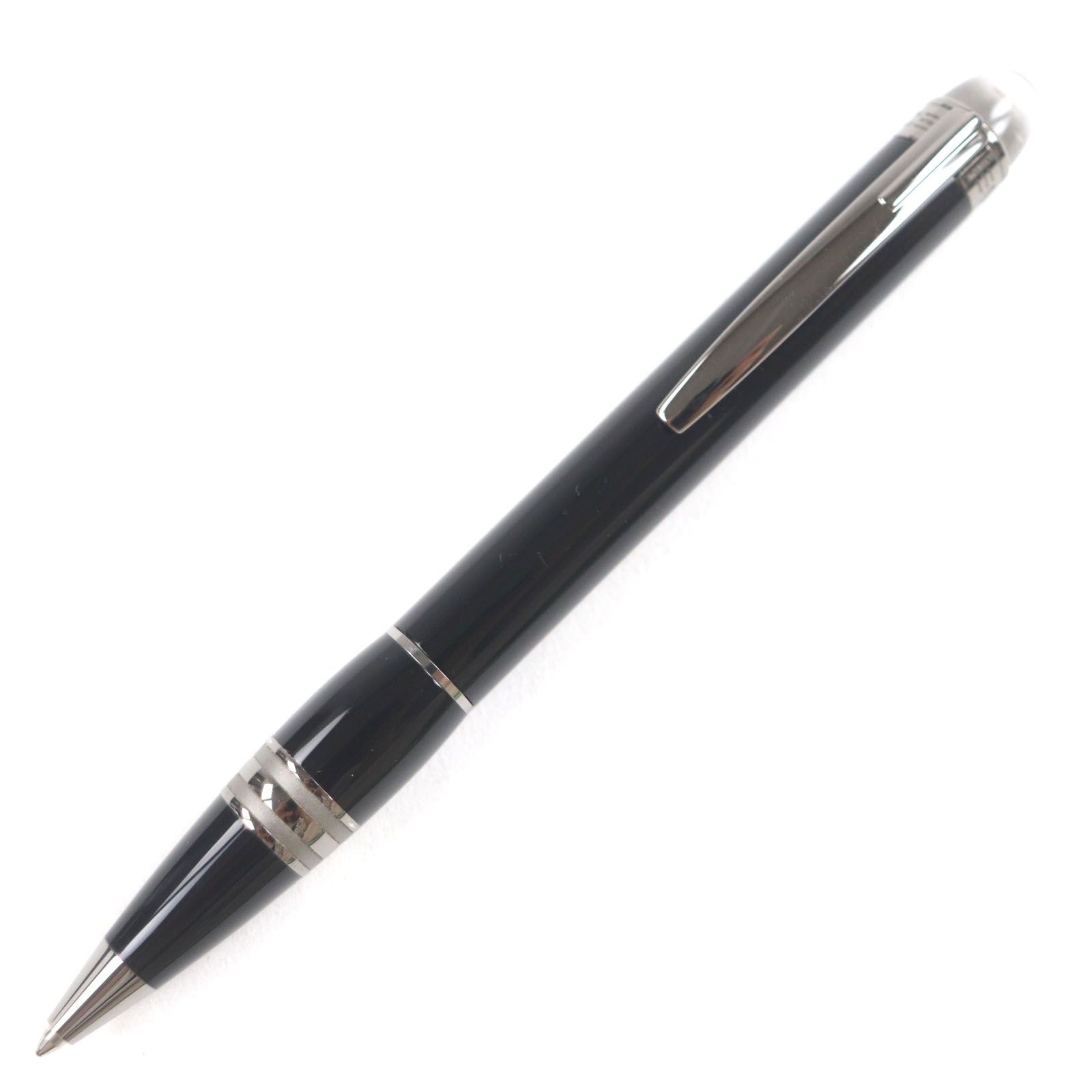 MONTBLANC モンブラン スターウォーカー ホワイトスター ツイスト式 ボールペン ブラック ガンメタリック ドイツ製 筆記 済み