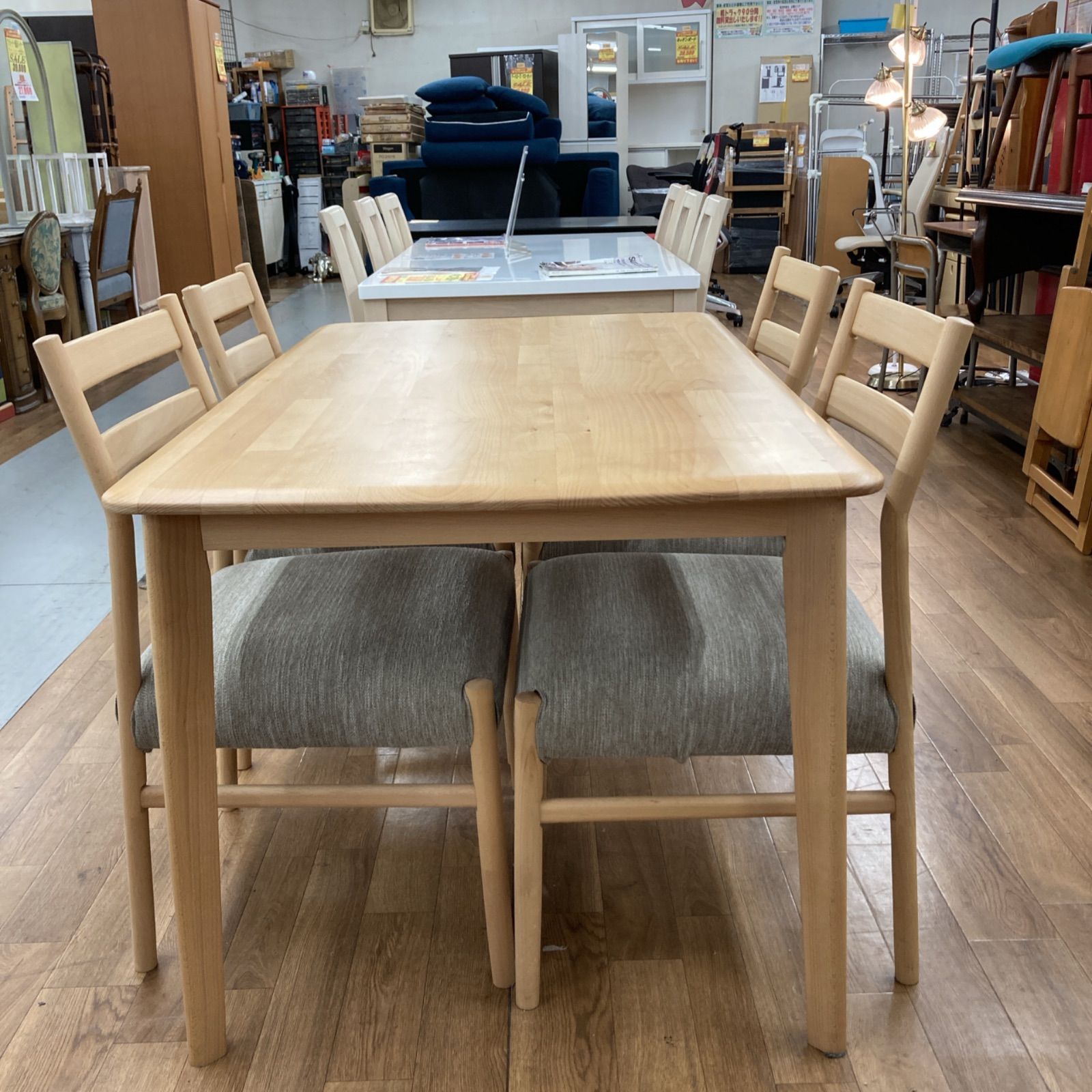 名古屋市近郊送料設置無料 S716 NITORI ニトリ ダイニング5点セット N 無垢材 幅135cm MARWIL-DEMENAGEMENTS_CH