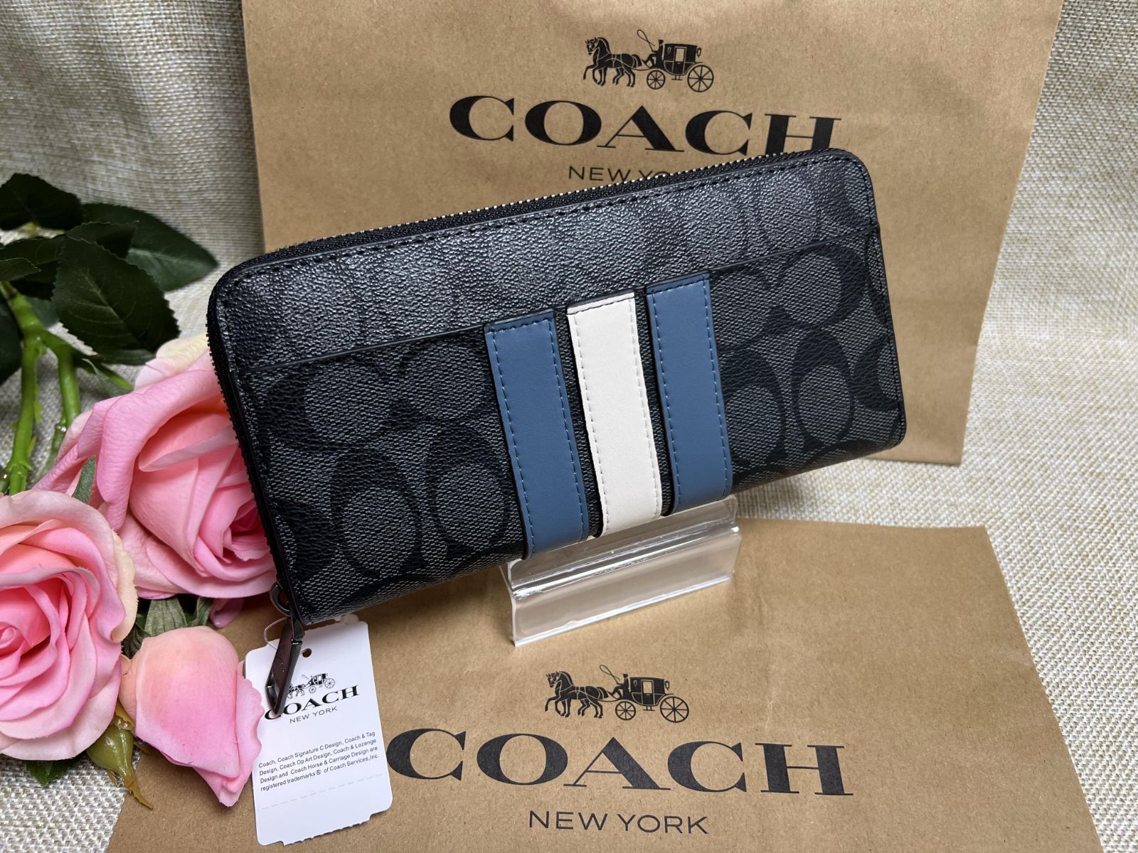 ☆新品未使用☆ COACH コーチ ラウンドジップ 長財布 F26070 109 - 長財布