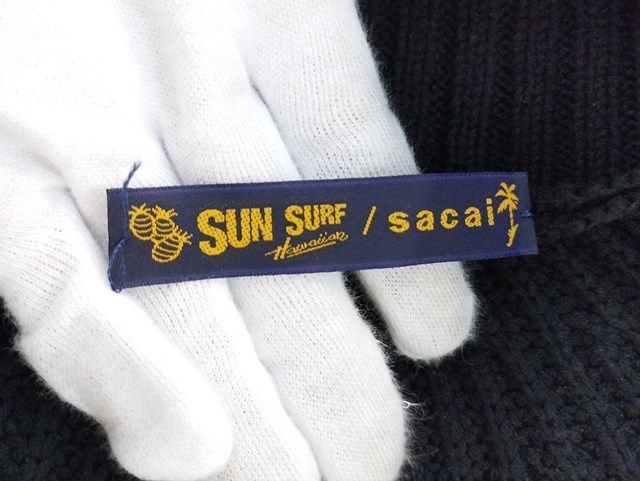 W941 [コラボ] sacai×sun surf サカイ×サンサーフ ニットジャケット 3 