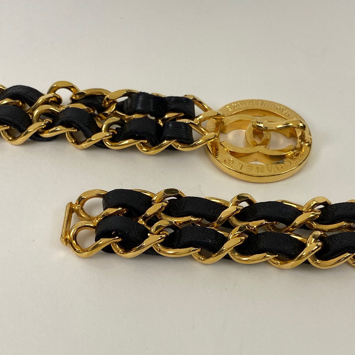 CHANEL シャネル CHANEL ココマークチェーンベルト レザー