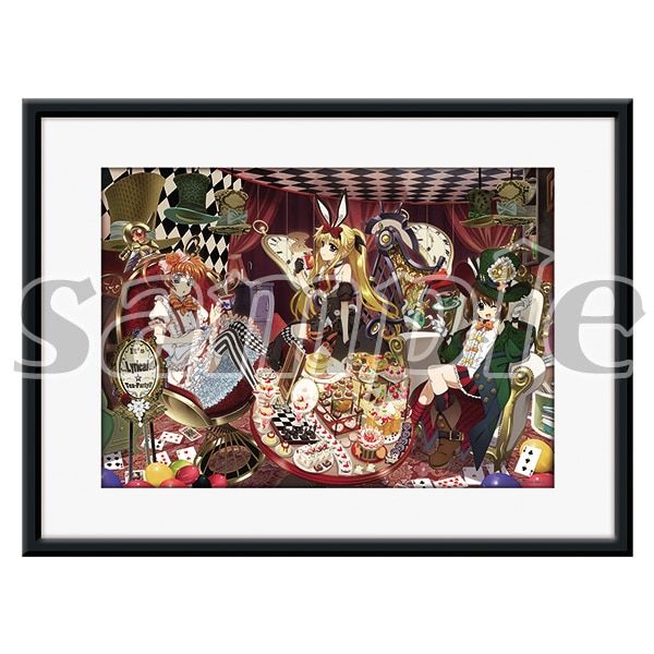 魔法少女リリカルなのは　複製原画　リリカルティーパーティーVer. 魔法少女リリカルなのは 複製原画 なのは・フェイト・はやて リリカル