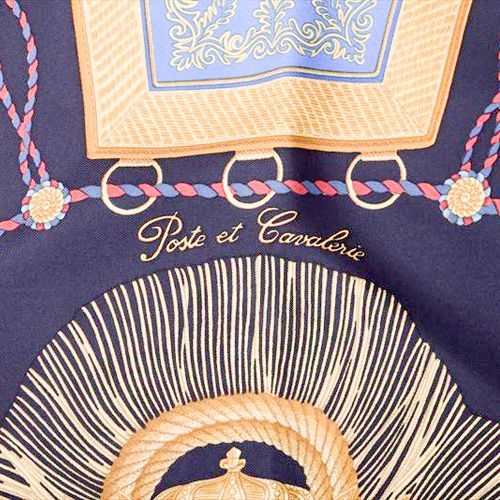 エルメス HERMES スカーフ カレ 90 シルク Poste et Cavalerie