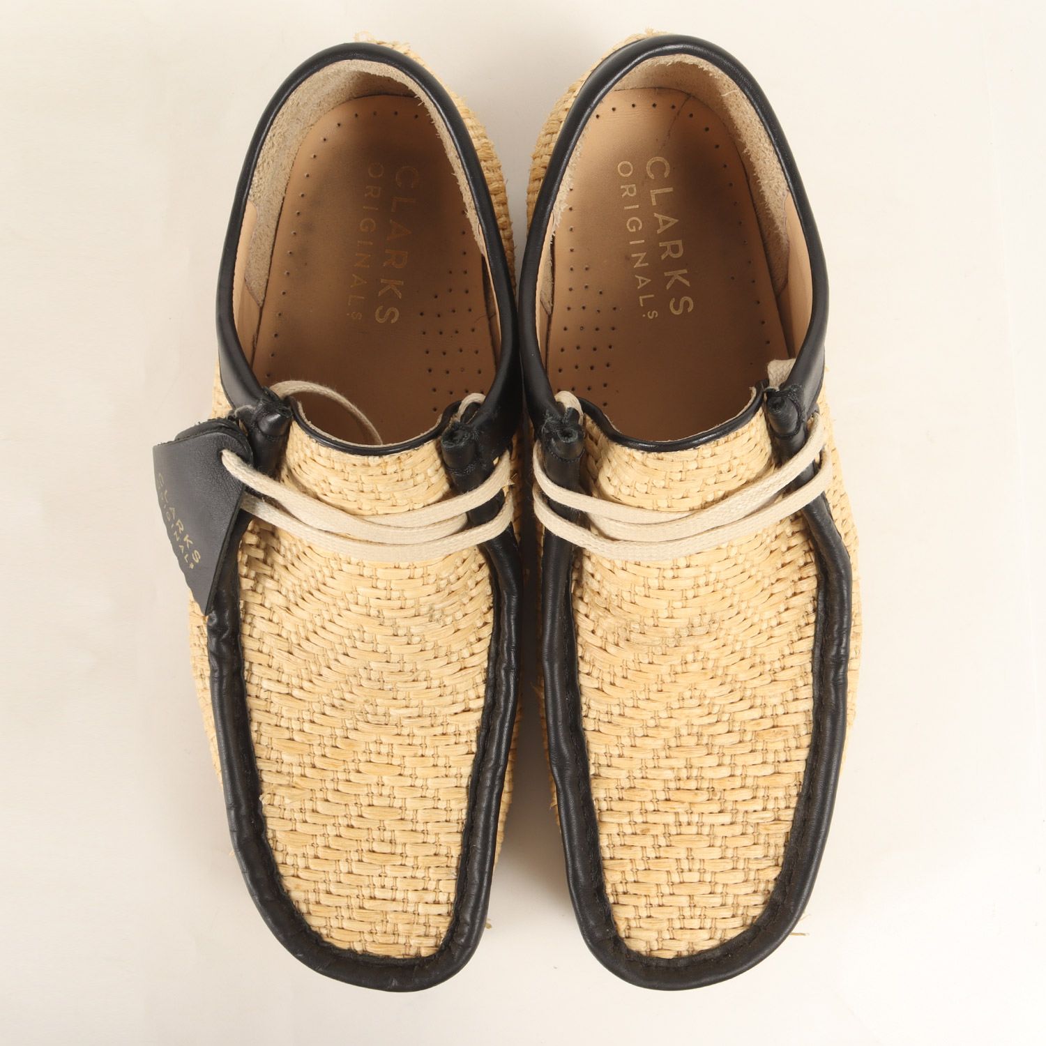 Clarks クラークス サイズ:UK7.5 日本未発売 ラフィア ワラビー ブーツ Wallabee Boot Natural Raffia ナチュラル シューズ 靴【メンズ】