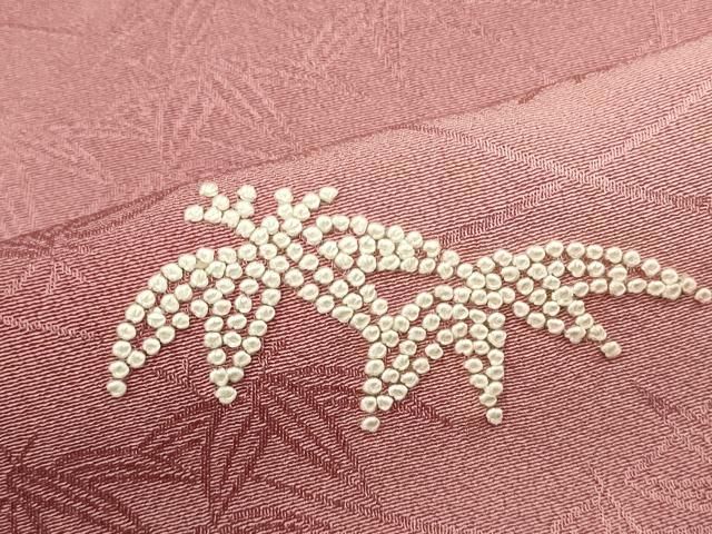 平和屋着物○無地絵羽訪問着 中国三大刺繍 相良刺繍 草花