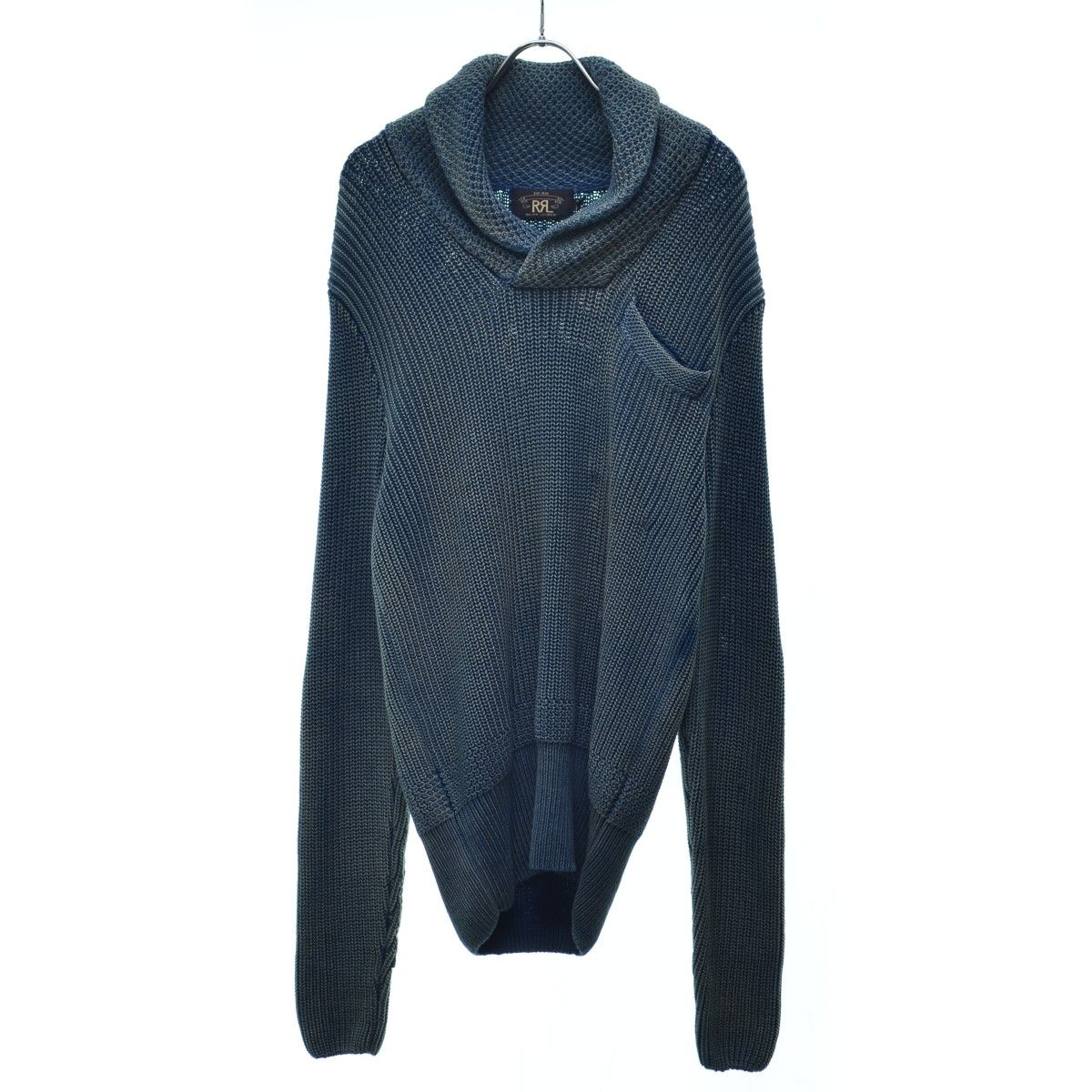 RRL インディゴニット Double RL(RRL) Indigo Waffle Knit Pull-Over インディゴ染め