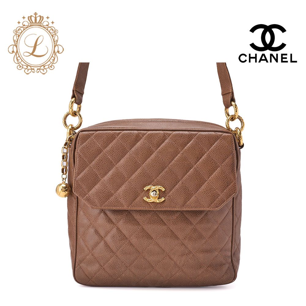 シャネル CHANEL ココマーク ラムスキン ボールチャーム 巾着