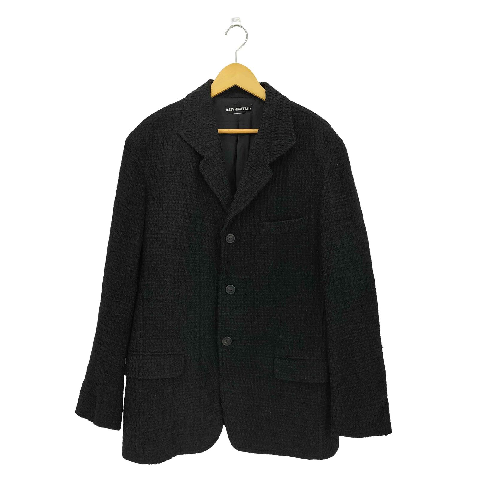 ISSEY MIYAKE MEN(イッセイミヤケメン) 00-10s 黒タグ 裂織 3B テーラードジャケット メンズ 表記無 【中古】【ブランド古着バズストア】 イッセイミヤケメン ISSEY MIYAKE MEN 00-10s 黒タグ 裂織 3B