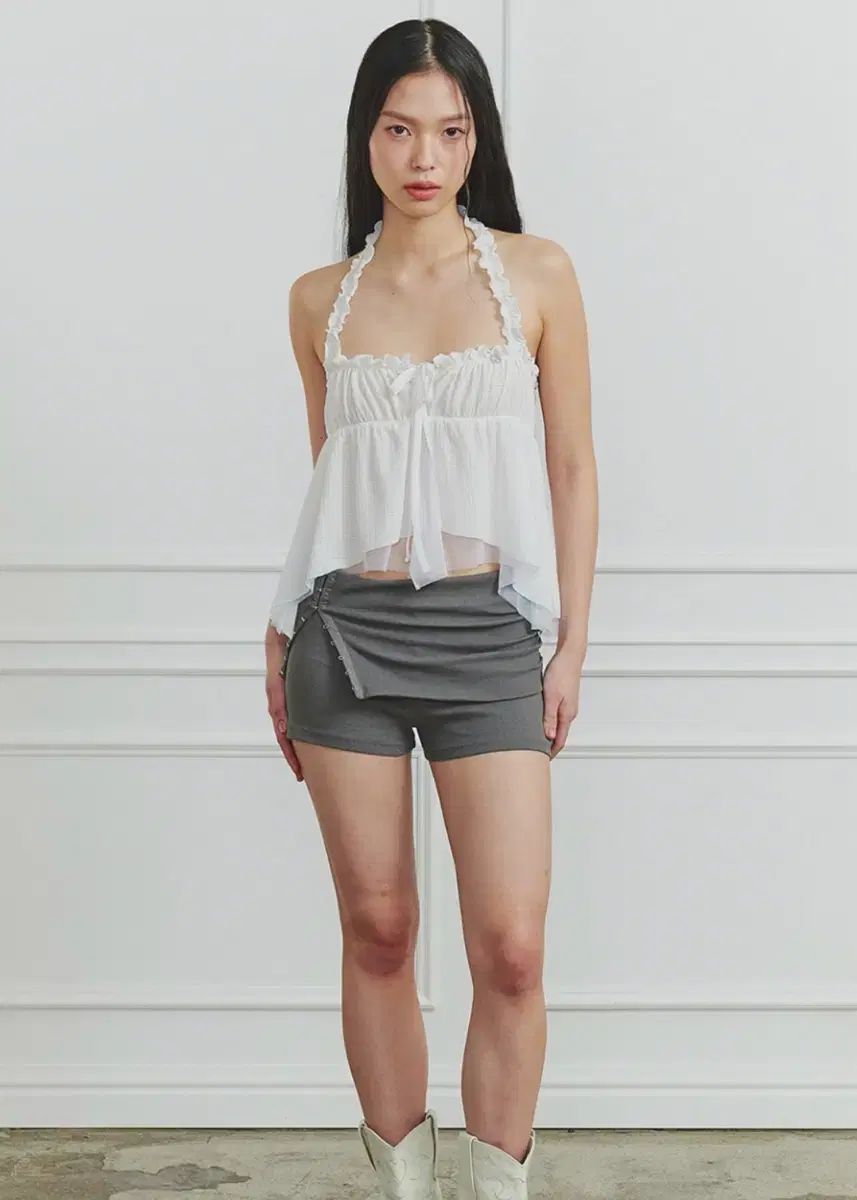 PAIN OR PLEASURE ペインオアプレジャー ダーリン トップス DARLING TOP white フェオフル