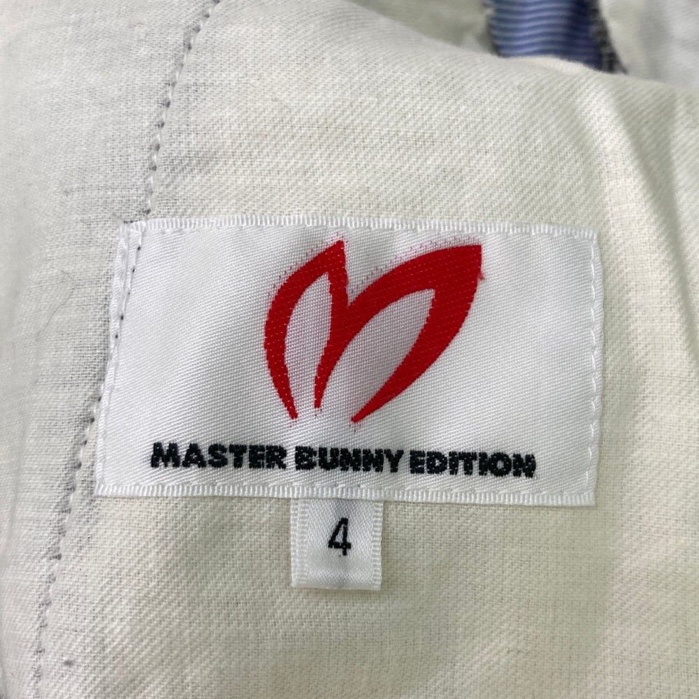 サイズ：4 MASTER BUNNY EDITION マスターバニーエディション  パンツ ヘリンボーン グレー系 [240101424400] ゴルフウェア メンズ ストスト サイズ：4 MASTER BUNNY EDITION マスターバニーエディション