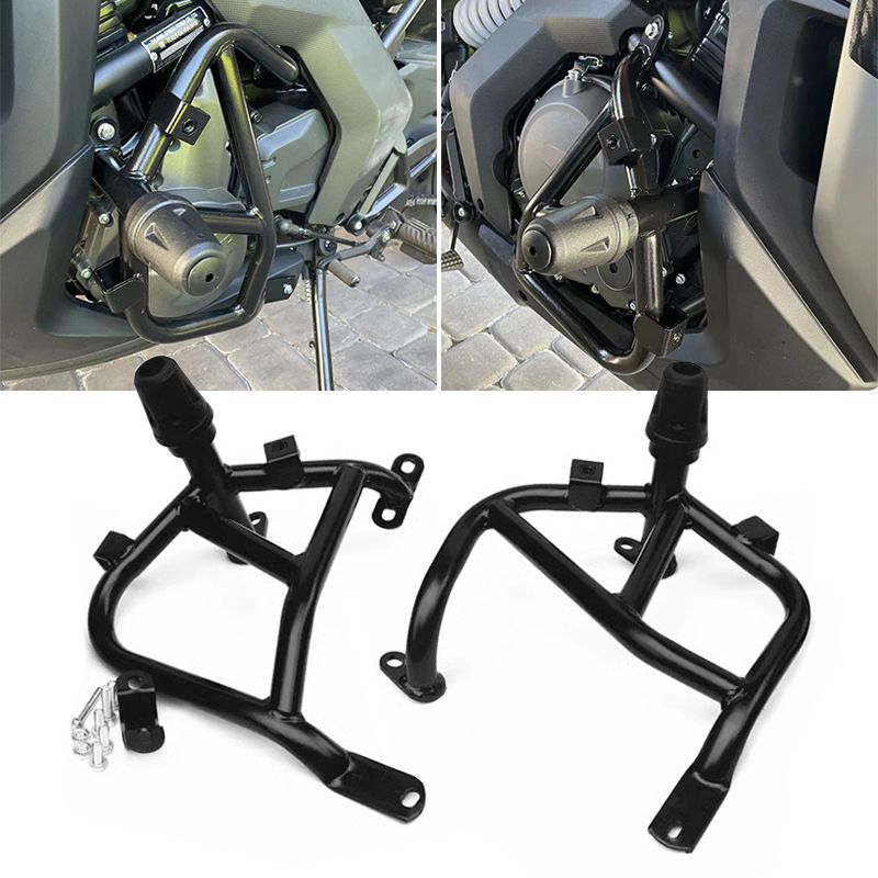 650GT 400GT バイク アクセサリー バンパー エンジンガード クラッシュバー スタントケージプロテクター 450|GT 450|650 GT ブラック