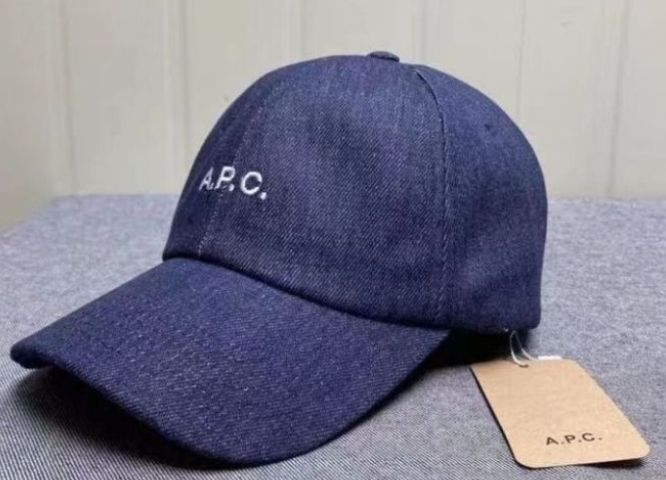 A.P.C (アーペーセー) フロントロゴ刺繍デニムキャップ