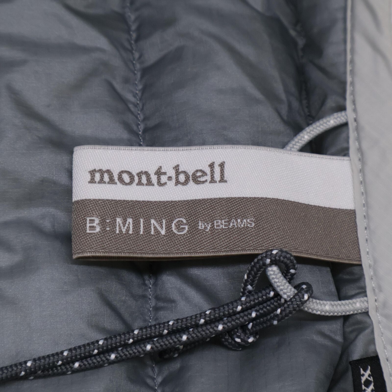 mont-bell モンベル 【×B:MING】ﾗｲﾄｸﾞﾚｰ ｽぺﾘｵﾀﾞｳﾝ ﾗｳﾝﾄﾞﾈｯｸ