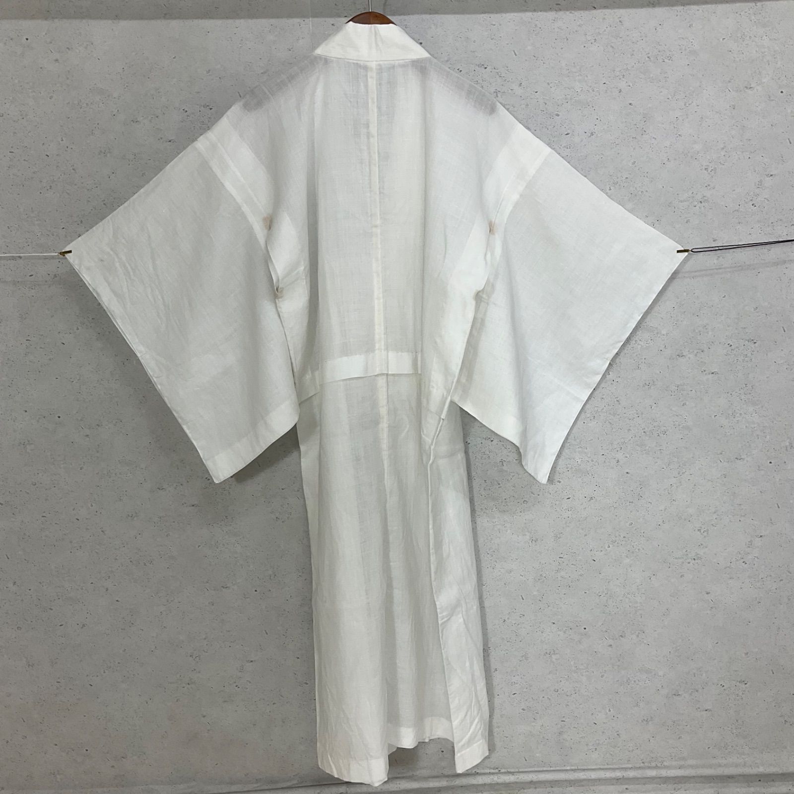 ◇kimono+one◇夏物◇単衣◇夏長襦袢◇本麻◇裄61.5肩丈120◇夏着物絽