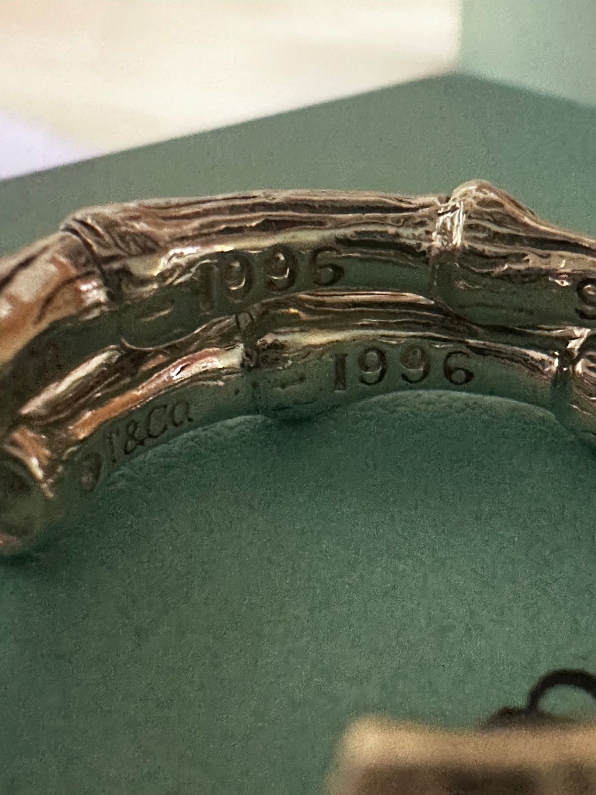 美品 TIFFANY＆Co. ティファニー バンブー フープ ピアス 両耳用