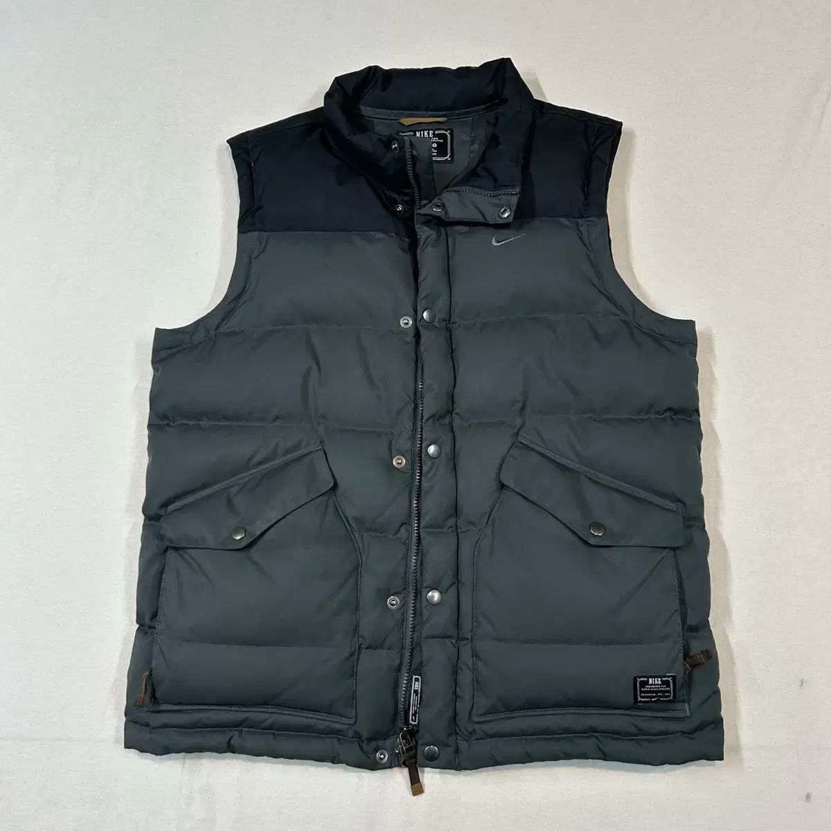 L ） Nike(ナイキ） グースダウン ダウンジャケット ベスト 2way ジッパー