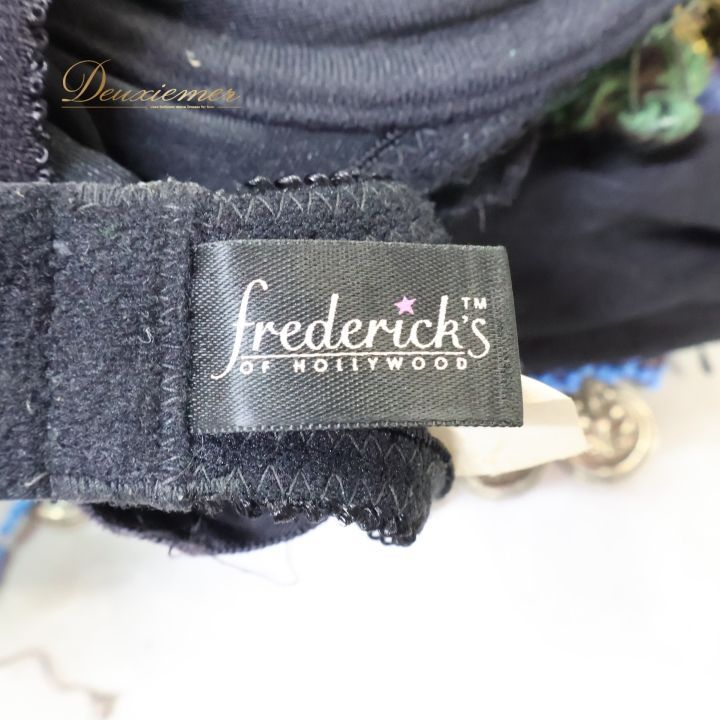 ベリーダンス トライバル 衣装 黒 シルバー系 frederick's 装飾 ベロア
