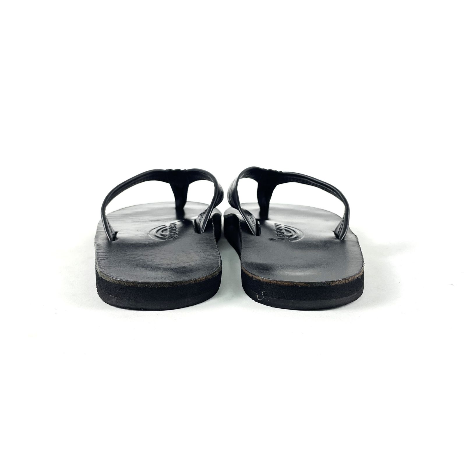  RAINBOW SANDALS レインボーサンダルズ クラシックレザーシングルレイヤーサンダル レザーサンダル トングサンダル Mサイズ ブラック ビーチサンダル シャワーサンダル サンダル