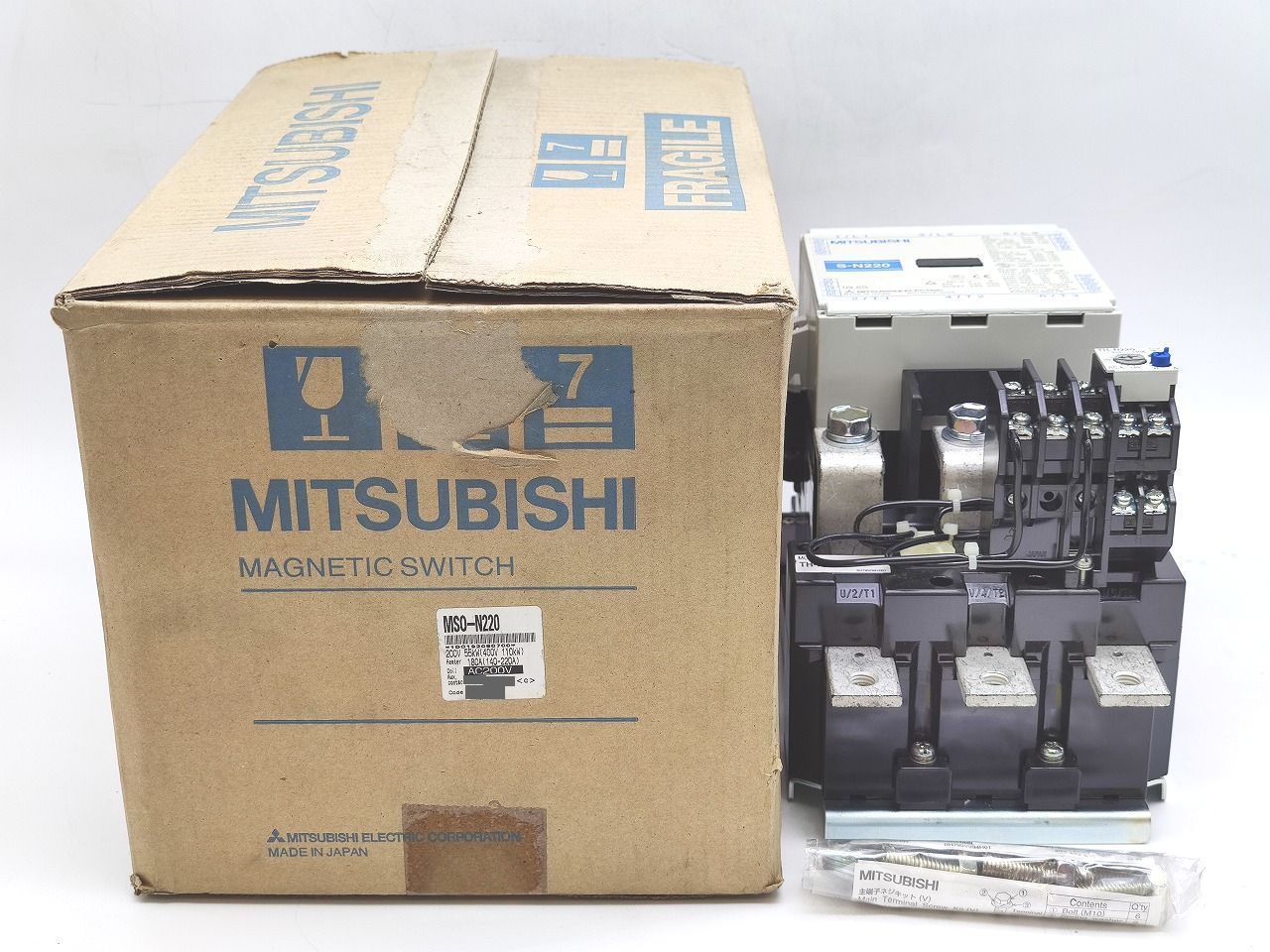 インボイス対応 箱いたみあり ♥ 三菱 MITSUBISHI MSO-N220 200V 55kW 400V 110kw AC200V 2a2b