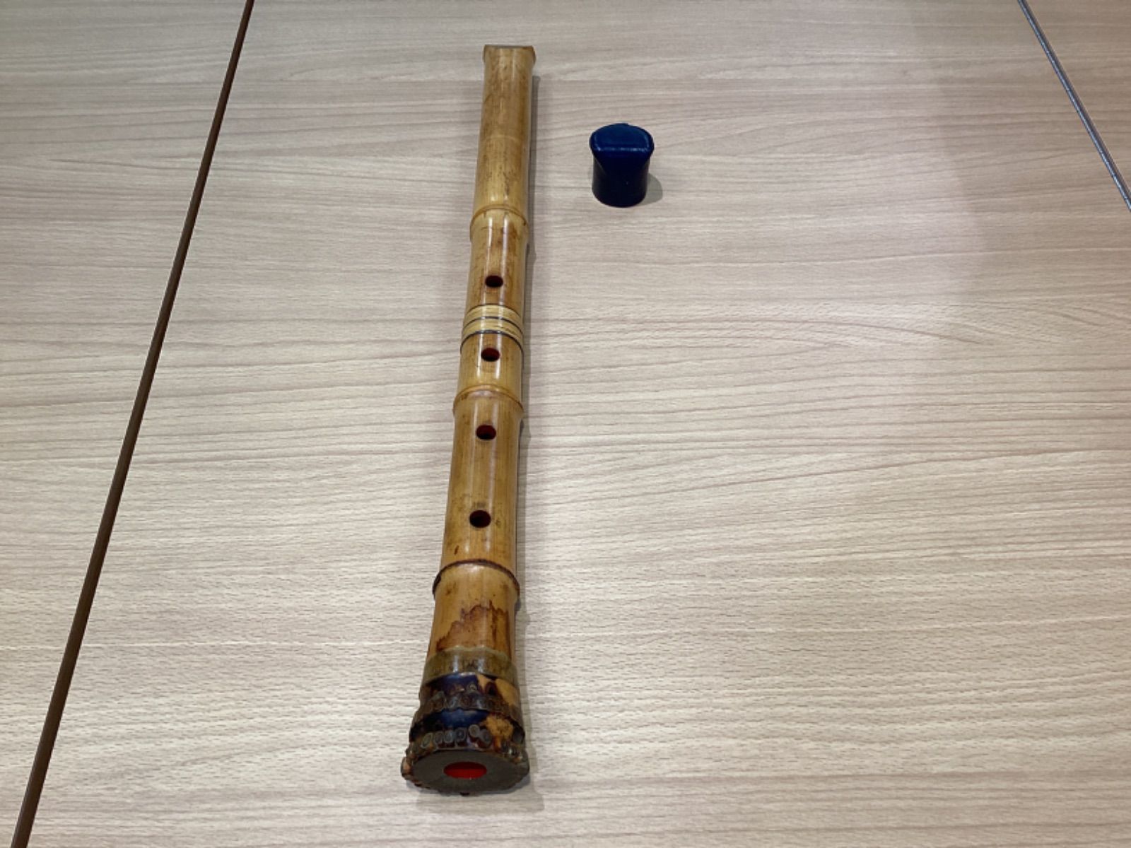 尺八 林山 銘 1.9尺 歌口銀縁 藤巻 銀三線 琴古流 和楽器 笛 虚無僧 尺八 林山 銘 1.9尺 歌口銀縁 藤巻 銀三線 琴古流 和楽器 笛
