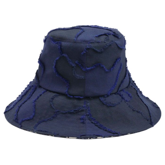 Dior ディオール ロゴ トロッター柄 オブリーク ハット バケットハット ネイビー 01CAM924I130 57 レディース