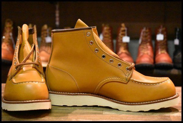 11 E 18年 レッドウィング 9875 アイリッシュセッター ゴールドラセット モックトゥ レースアップ ブーツ redwing FI 529