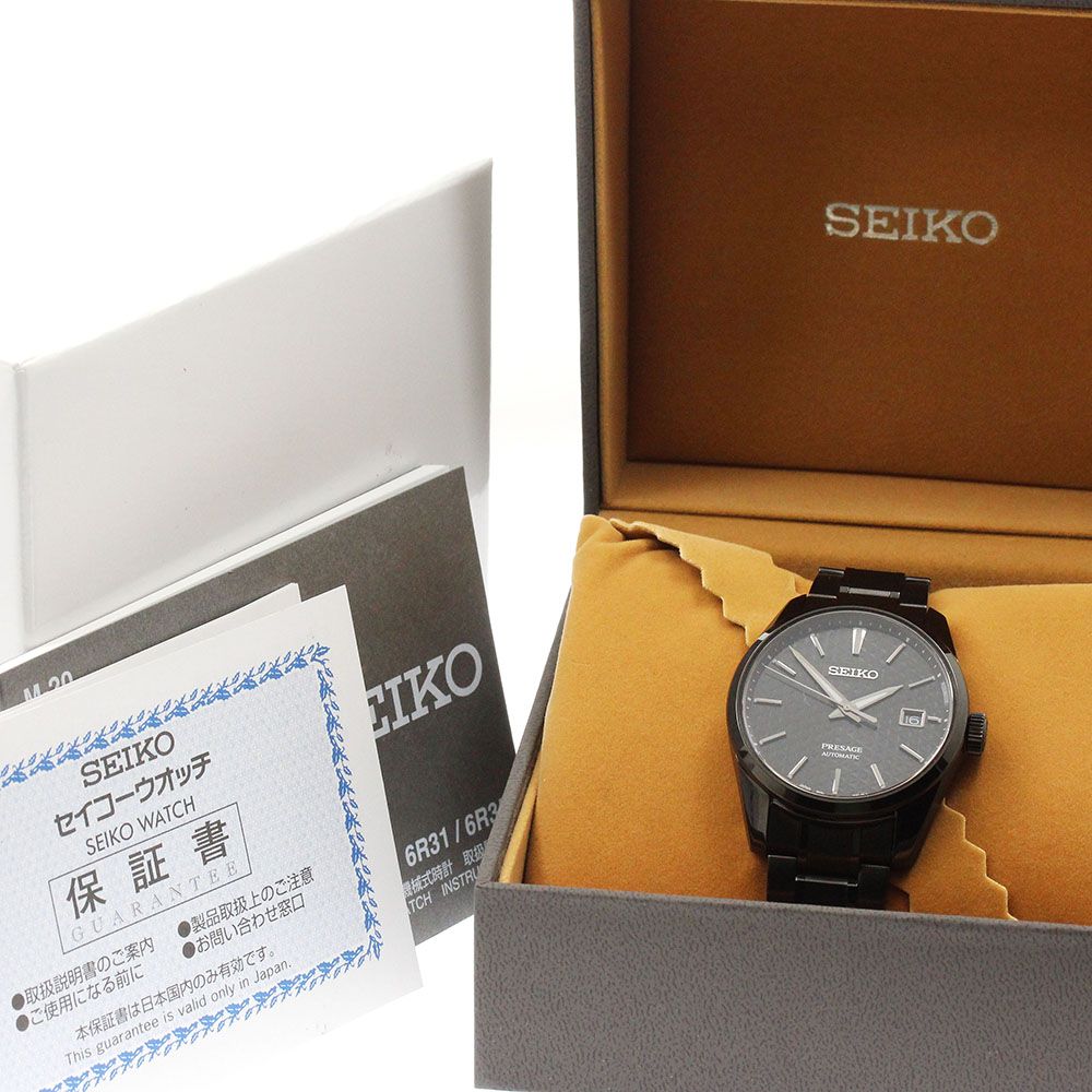 セイコー SEIKO SARX091|6R35-00V0 プレザージュ シャープエッジドシリーズ デイト 自動巻き メンズ 箱 保証書付き_909952
