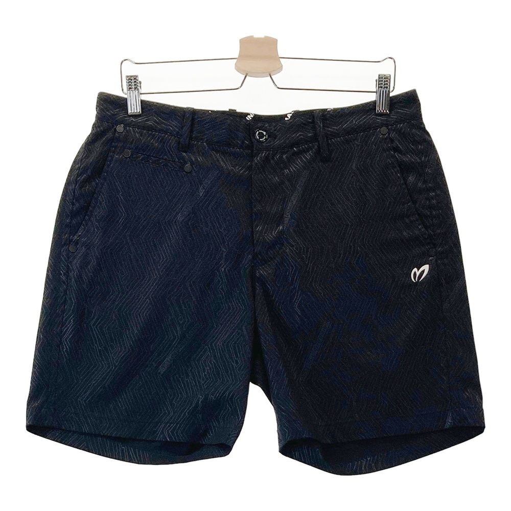 サイズ 5 MASTER BUNNY EDITION マスターバニーエディション ストレッチハーフパンツ 総柄 ブラック系 240101534443 ゴルフウェア メンズ ストスト