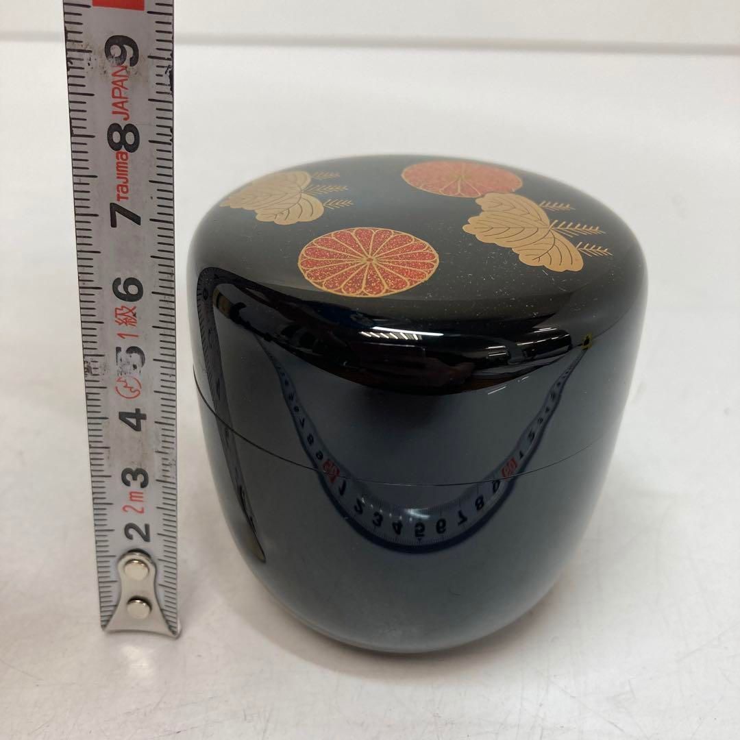 高台寺蒔絵中棗 共箱