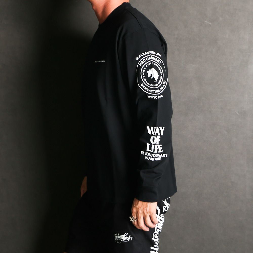 RATS/ラッツ】TWO WHEEL L/S TEE - BLACK / ロングスリーブ T