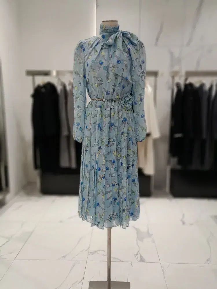 MOJO.S.PHINE モジョエスピン コサジュー セット シフォン ロング丈ワンピース