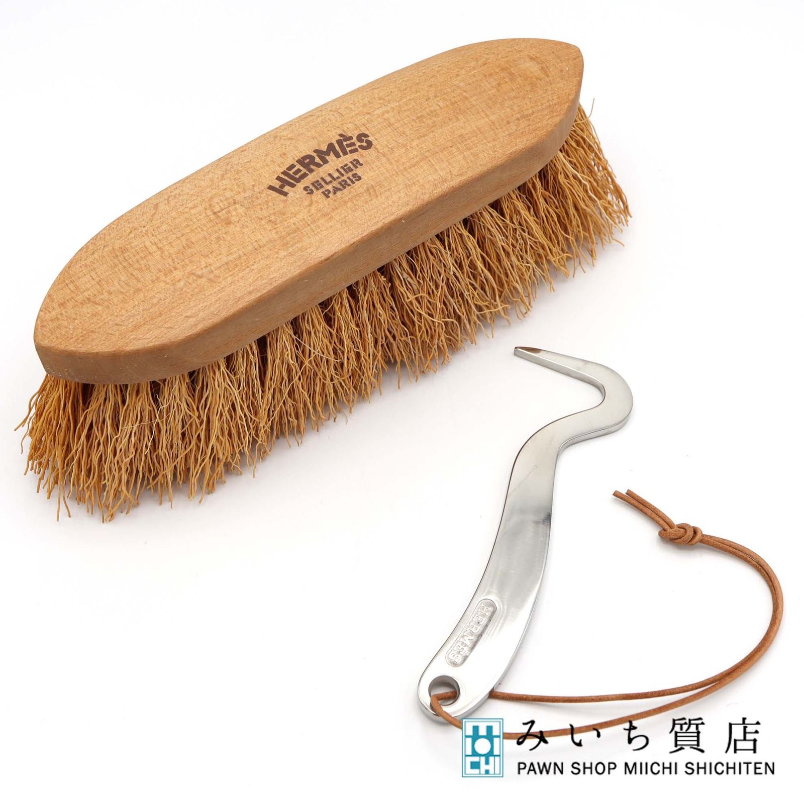 HERMES エルメス ブラシ 鉄爪 てっぴ 馬具 フーフピック 蹄鉄掃除用具 19k47-108