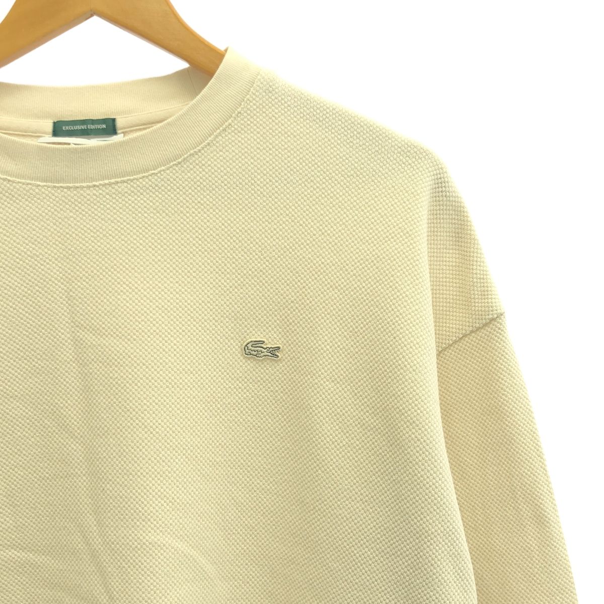 LACOSTE / ラコステ | BEAUTY&YOUTH別注 THICK MOSS STITCH L/S クルー 