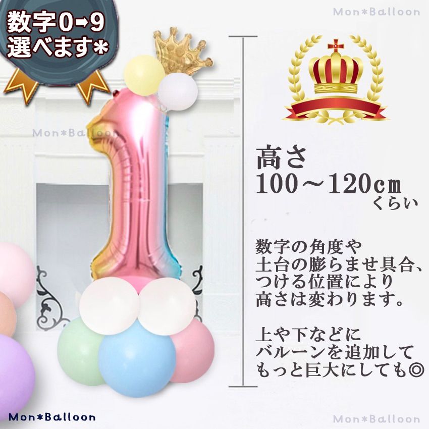 誕生日 数字の風船セット ナンバー バルーン マカロン 男の子 女の子 飾り付け 行事・記念品 誕生日 数字の風船セット ナンバー バルーン マカロン