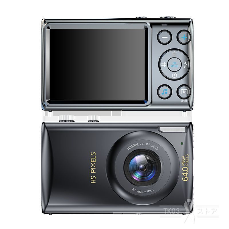 デジタルカメラ 6400万画素 動画撮影 2.8インチ AF機能 18倍