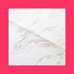 壁紙 ダマスク柄 ホワイト 白 送料無料 damask 53cm×1000cm 壁紙 ...